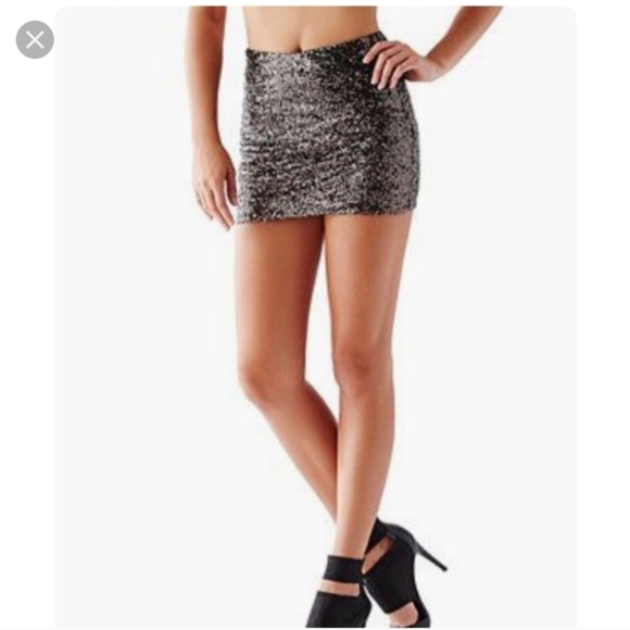 Sequin Mini Skirt - Picture 1 of 3